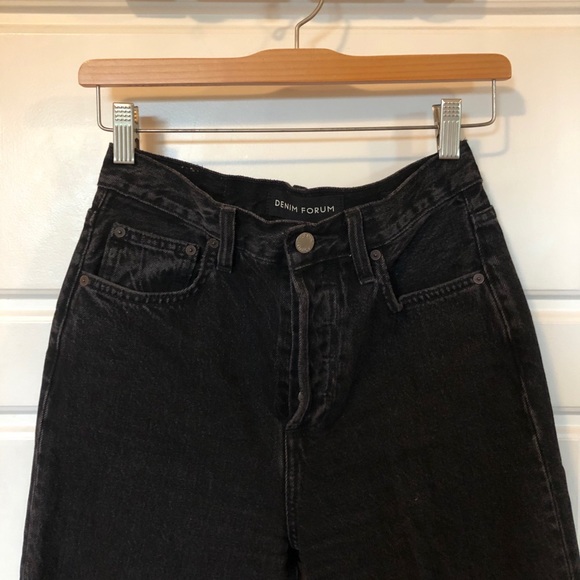 Denim Forum Farrah high rise wide leg jeans - Picture 2 of 3